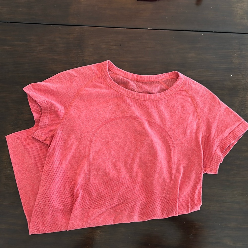 Lululemon RUN SWIFTLY size 10 **heather reddish orange